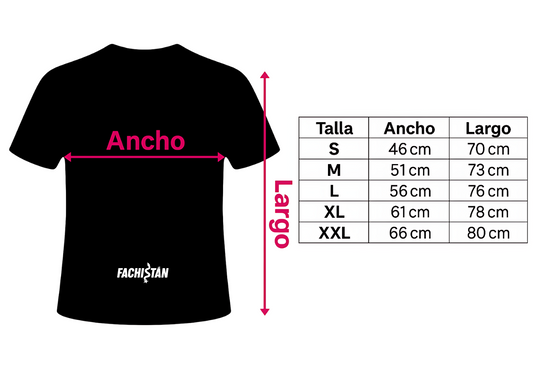 Guía de tallas Fachistán: elige la tuya sin fallar