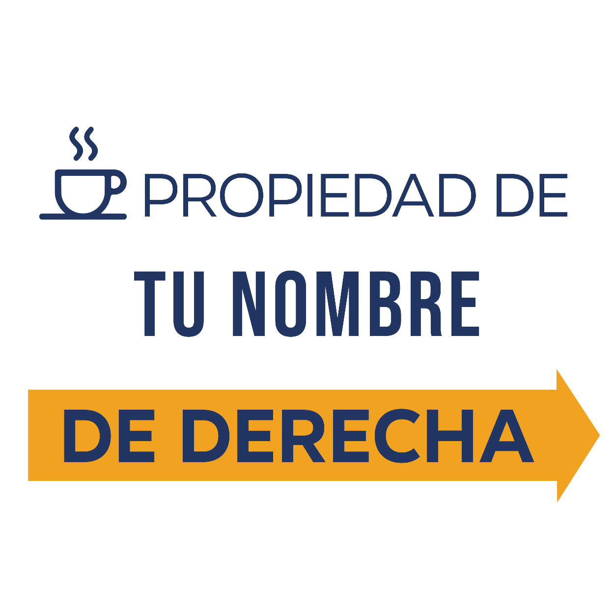Taza personalizada “Propiedad de…” – Ideal para regalo